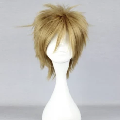 32cm Golden Flax Mixed Axis Powers Hetalia Denmark Nylon Cosplay Wig