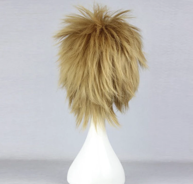 32cm Golden Flax Mixed Axis Powers Hetalia Denmark Nylon Cosplay Wig 4 32cm Golden Flax Mixed Axis Powers Hetalia Denmark Nylon Cosplay Wig - Image 2