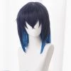 Blue 40cm Demon Slayer: Kimetsu No Yaiba Inosuke Hashibira Cosplay Wig -Cosplay Shopper Store COS 001 01 187