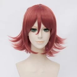 Red 35cm Macross Delta Kaname Buccaneer Cosplay Wig