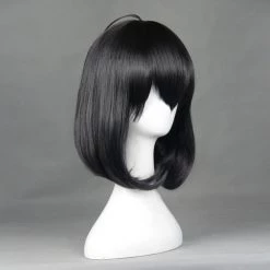 Black 45cm Blood Blockade Battlefront Chain Sumeragi Cosplay Wig 6 Black 45cm Blood Blockade Battlefront Chain Sumeragi Cosplay Wig -Cosplay Shopper Store COS 001 02 4