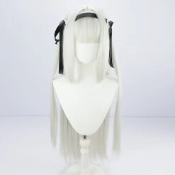 Silver 100cm Virtual YouTuber Kagura Mea Cosplay Wig