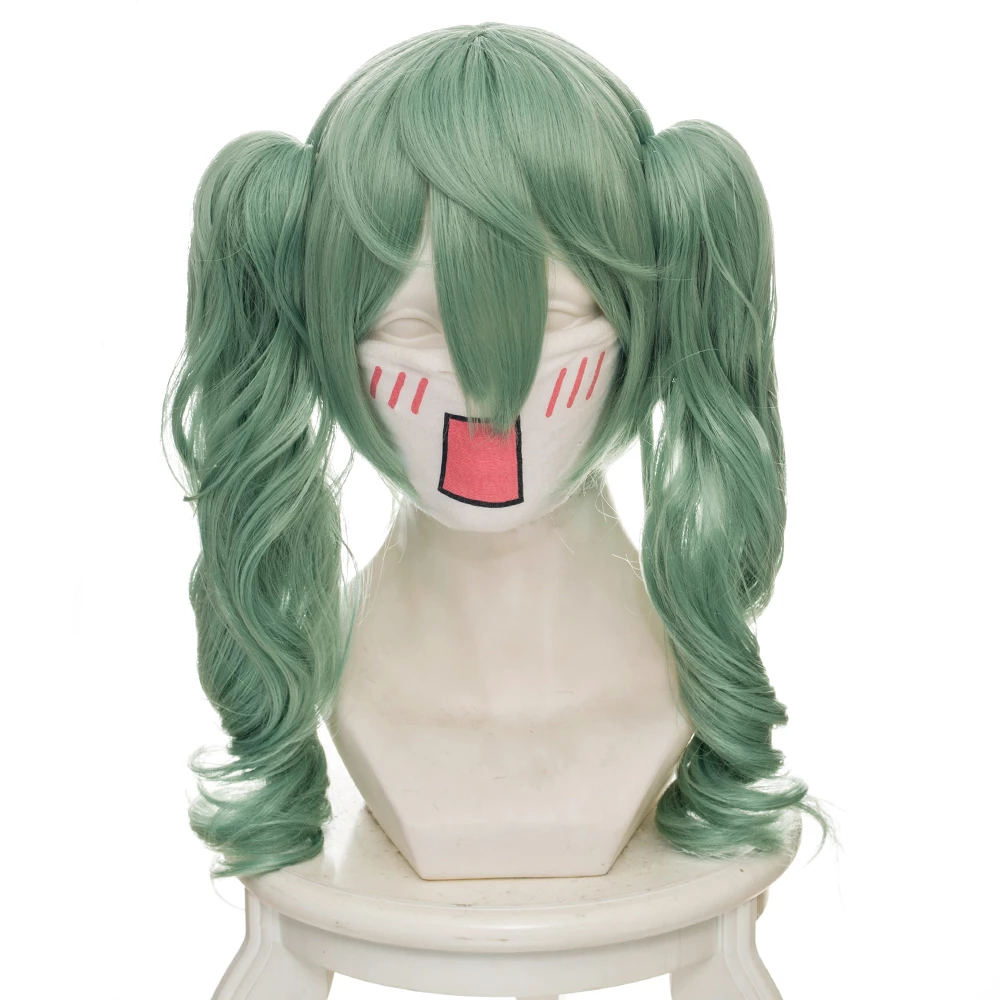 Green 45cm Vocaloid Hatsune Miku Sand Planet Cosplay Wig 3 Green 45cm Vocaloid Hatsune Miku Sand Planet Cosplay Wig