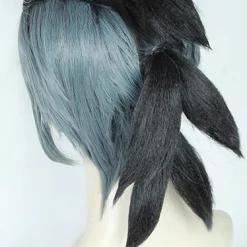Black Grey 35cm Pokemon Sword And Shield Raihan Cosplay Wig -Cosplay Shopper Store COS 002 02 165