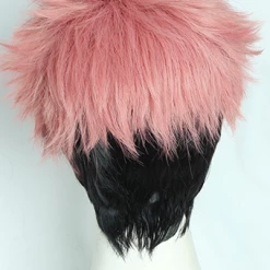 Pink And Black 30cm Jujutsu Kaisen Yuji Itadori Cosplay Wig -Cosplay Shopper Store COS 002 02 189