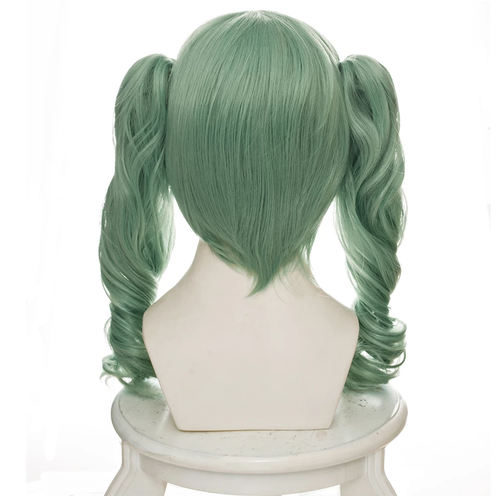 Green 45cm Vocaloid Hatsune Miku Sand Planet Cosplay Wig 5 Green 45cm Vocaloid Hatsune Miku Sand Planet Cosplay Wig - Image 3