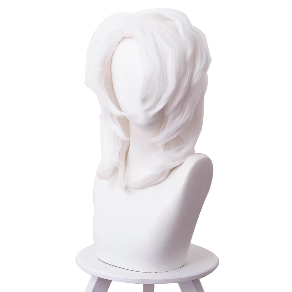 White 40cm Demon Slayer: Kimetsu No Yaiba Rui Cosplay Wig 4 White 40cm Demon Slayer: Kimetsu No Yaiba Rui Cosplay Wig - Image 2