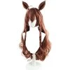 Brown 80cm Uma Musume Pretty Derby Mejiro Bright Cosplay Wig 2 Brown 80cm Uma Musume Pretty Derby Mejiro Bright Cosplay Wig -Cosplay Shopper Store COS 004 01 268