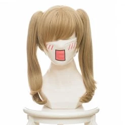 Blonde 40cm Overwatch D.Va Black Cat Skin Cosplay Wig