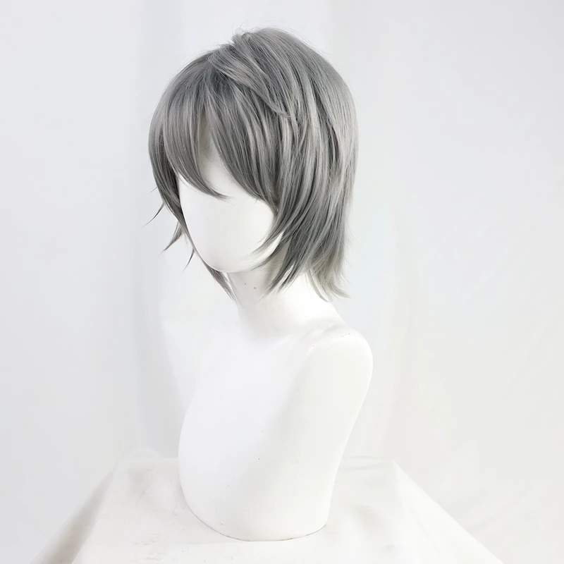 Gray 30cm Promise Of Wizard Owen Northern Country Cosplay Wig 5 Gray 30cm Promise Of Wizard Owen Northern Country Cosplay Wig - Image 3