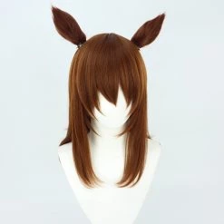 Brown 60cm Uma Musume Pretty Derby Nakayama Festa Cosplay Wig