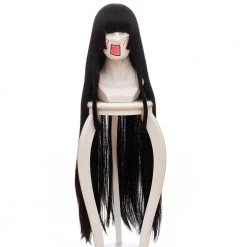 Black 100cm Hakumei To Mikochi Mikochi Cosplay Wig