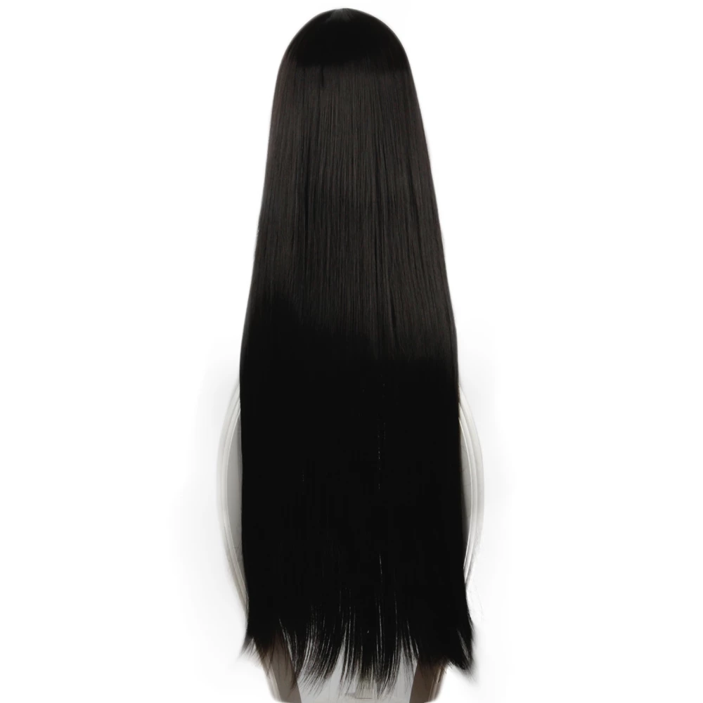 Black 100cm Hakumei To Mikochi Mikochi Cosplay Wig 5 Black 100cm Hakumei To Mikochi Mikochi Cosplay Wig - Image 3