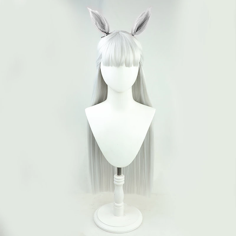Silver 90cm Uma Musume Pretty Derby Gold Ship Cosplay Wig 3 Silver 90cm Uma Musume Pretty Derby Gold Ship Cosplay Wig