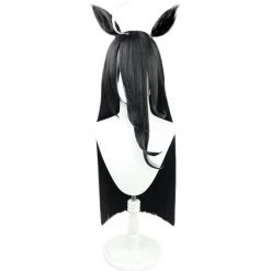 Black 85cm Uma Musume Pretty Derby Manhattan Cafe Cosplay Wig