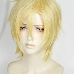 Gold 35cm Banana Fish Ash Lynx Cosplay Wig