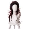70cm Demon Slayer: Kimetsu No Yaiba Tanjiro Kamado Female Cosplay Wig