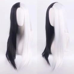 White And Black 60cm Cruella De Vil Cosplay Wig Version 7