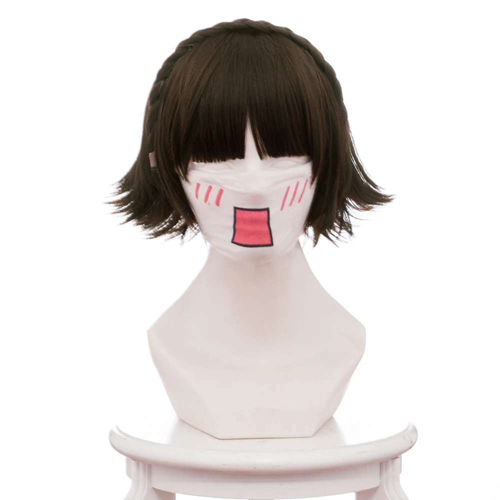 Brown 30cm Persona 5 Makoto Niijima Queen Cosplay Wig 3 Brown 30cm Persona 5 Makoto Niijima Queen Cosplay Wig