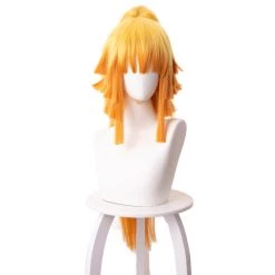 80cm Demon Slayer: Kimetsu No Yaiba Zenitsu Agatsuma Female Cosplay Wig
