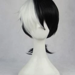 Black And White 40cm Young Black Jack Kuroo Hazama Cosplay Wig