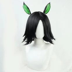 Black 35cm Uma Musume Pretty Derby Winning Ticket Cosplay Wig
