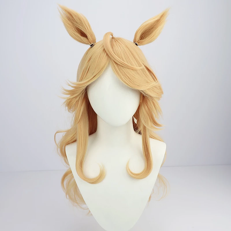 Blonde 70cm Uma Musume Pretty Derby Gold City Cosplay Wig 4 Blonde 70cm Uma Musume Pretty Derby Gold City Cosplay Wig - Image 2