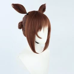Brown 30cm Uma Musume Pretty Derby Fine Motion Cosplay Wig