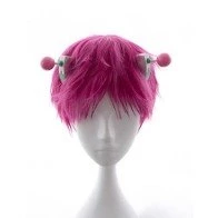 Rosy 30cm The Disastrous Life Of Saiki K. Kusuo Saiki Uniform Cosplay Wig