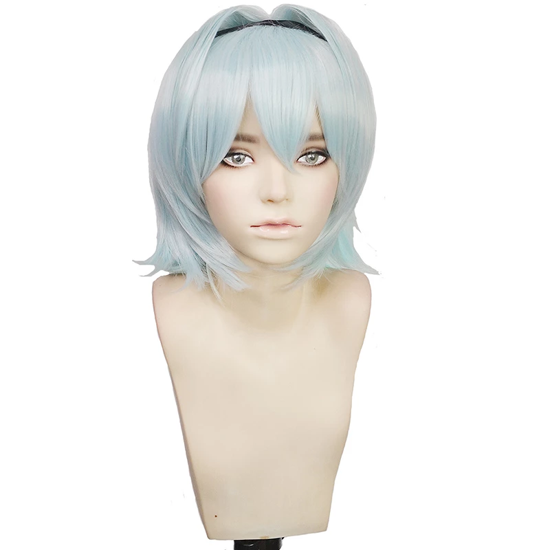 Blue 30cm The Ryuo's Work Is Never Done! Ginko Sora Cosplay Wig 5 Blue 30cm The Ryuo's Work Is Never Done! Ginko Sora Cosplay Wig - Image 3