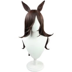 Brown 70cm Uma Musume Pretty Derby Rice Shower Cosplay Wig
