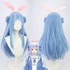 Blue 80cm Virtual YouTuber Usada Pekora Cosplay Wig 2 Blue 80cm Virtual YouTuber Usada Pekora Cosplay Wig -Cosplay Shopper Store COS 011 01 274