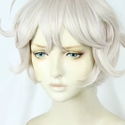 Grey 30cm Pokemon Sword And Shield Bede Cosplay Wig