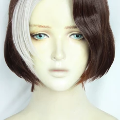 Brown And Silver 35cm Final Fantasy XIV Emet Selch Cosplay Wig -Cosplay Shopper Store COS 013 01 206 1