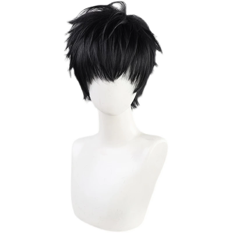 Black 30cm Promise Of Wizard Lennox Cosplay Wig 3 Black 30cm Promise Of Wizard Lennox Cosplay Wig