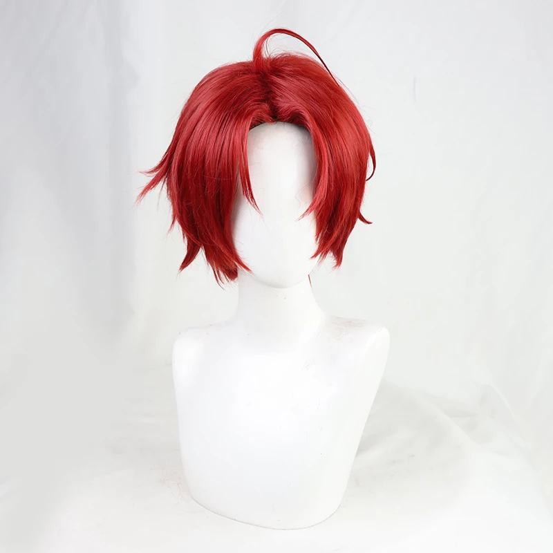 Red 30cm Wonder Egg Priority Momoe Sawaki Cosplay Wig 3 Red 30cm Wonder Egg Priority Momoe Sawaki Cosplay Wig