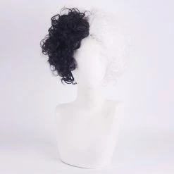 White And Black 35cm Cruella De Vil Cosplay Wig Version 11
