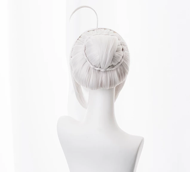 Silver 30cm Fate/Grand Order Gray Cosplay Wig 6 Silver 30cm Fate/Grand Order Gray Cosplay Wig - Image 4