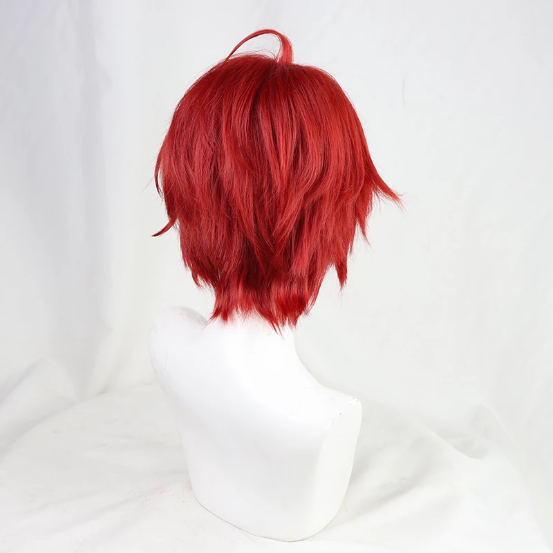 Red 30cm Wonder Egg Priority Momoe Sawaki Cosplay Wig 6 Red 30cm Wonder Egg Priority Momoe Sawaki Cosplay Wig - Image 4