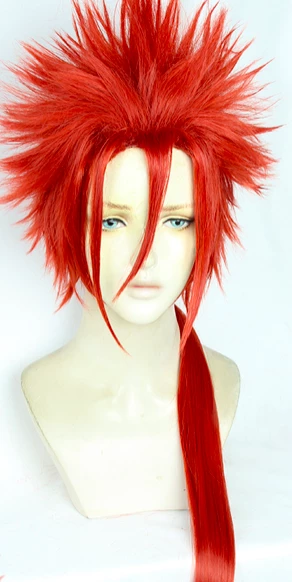 Red 75cm Final Fantasy VII Remake Reno Cosplay Wig 4 Red 75cm Final Fantasy VII Remake Reno Cosplay Wig - Image 2