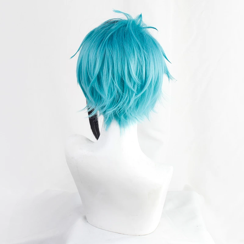 Blue And Black 40cm Disney: Twisted-Wonderland Jade Leech Cosplay Wig 5 Blue And Black 40cm Disney: Twisted-Wonderland Jade Leech Cosplay Wig - Image 3