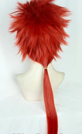 Red 75cm Final Fantasy VII Remake Reno Cosplay Wig 5 Red 75cm Final Fantasy VII Remake Reno Cosplay Wig - Image 3