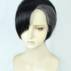 Black And Grey 35cm Pokemon Sword And Shield Marnie Cosplay Wig -Cosplay Shopper Store COS 014 03 135