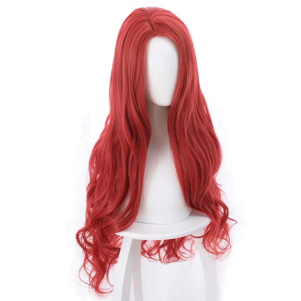 Red 85cm Aquaman Mera Cosplay Wig 3 Red 85cm Aquaman Mera Cosplay Wig