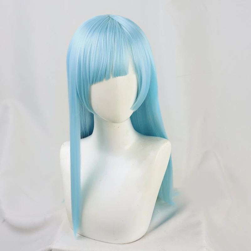 Blue 50cm Jujutsu Kaisen Kasumi Miwa Cosplay Wig 6 Blue 50cm Jujutsu Kaisen Kasumi Miwa Cosplay Wig - Image 4