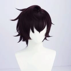 Purple 30cm Virtual YouTuber Shxtou Cosplay Wig