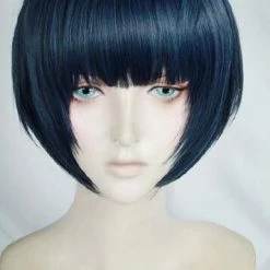 Blue 35cm Persona 5 Tae Takemi Cosplay Wig