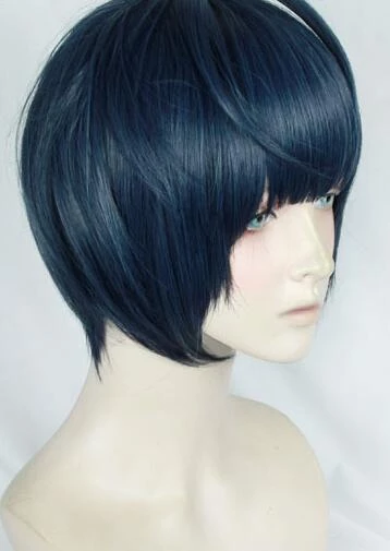 Blue 35cm Persona 5 Tae Takemi Cosplay Wig 4 Blue 35cm Persona 5 Tae Takemi Cosplay Wig - Image 2