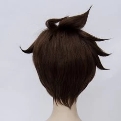Brown 30cm Overwatch Tracer Lena Oxton Cosplay Wig 7 Brown 30cm Overwatch Tracer Lena Oxton Cosplay Wig -Cosplay Shopper Store COS 015 03 34