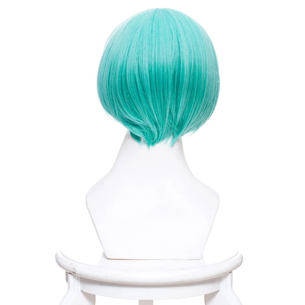 Green 30cm Land Of The Lustrous Phosphophyllite Cosplay Wig 5 Green 30cm Land Of The Lustrous Phosphophyllite Cosplay Wig - Image 3